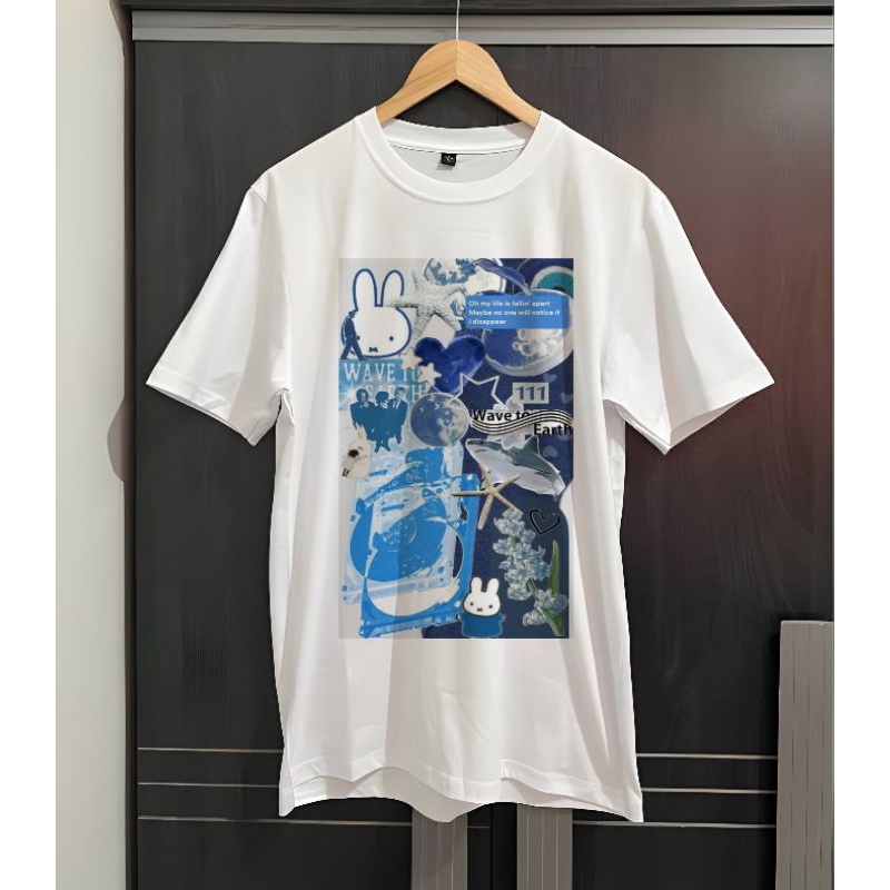 Baju Kaos wave to earth | kaos OVERSIZE kaos VINTAGE