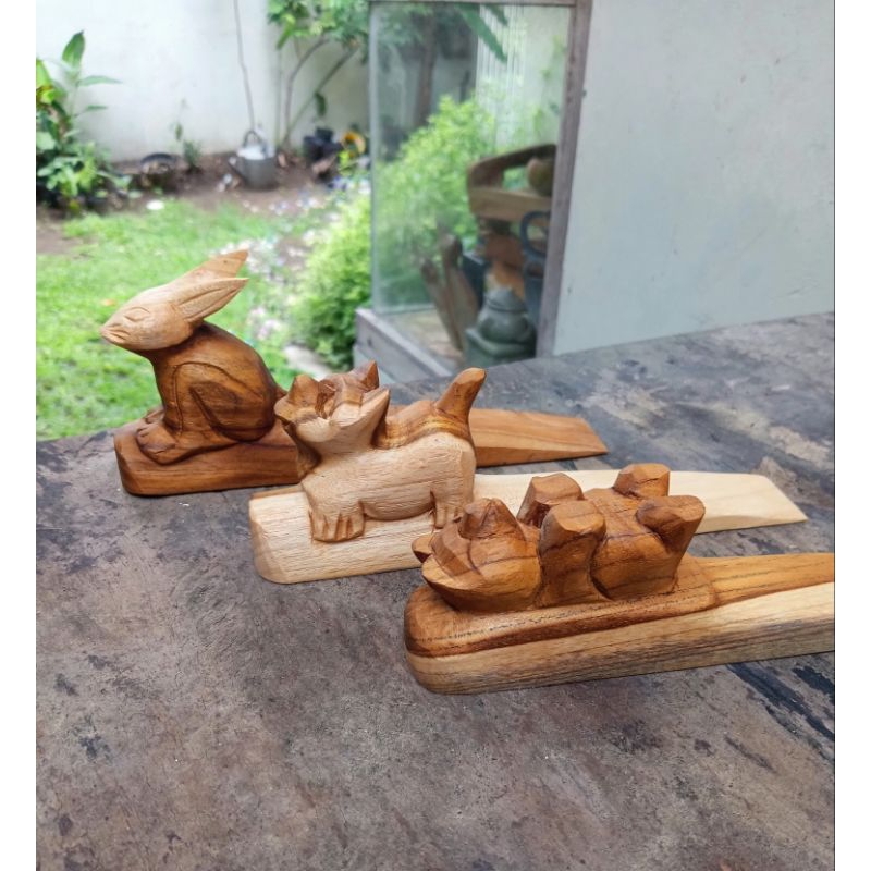 Ganjal Pintu Kayu Jati/Penahan Pintu/Door Stopper