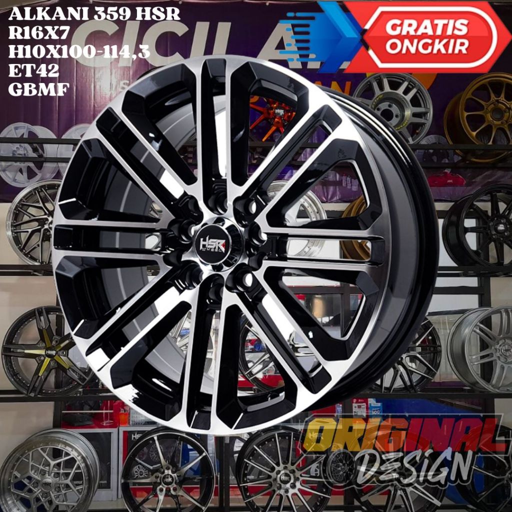 Velg Mobil Ring 16 HSR ALKANI R16 Untuk Corona , Luxio , Apv , Grandia