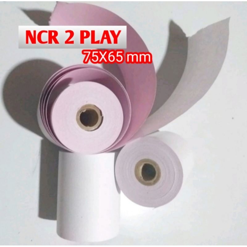 

Kertas Kasir NCR 2ply 75x65mm (putih merah)