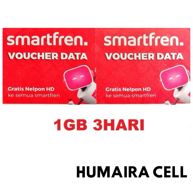 VOCHER DATA KUOTA SMARTFREN 1GB 3HARI