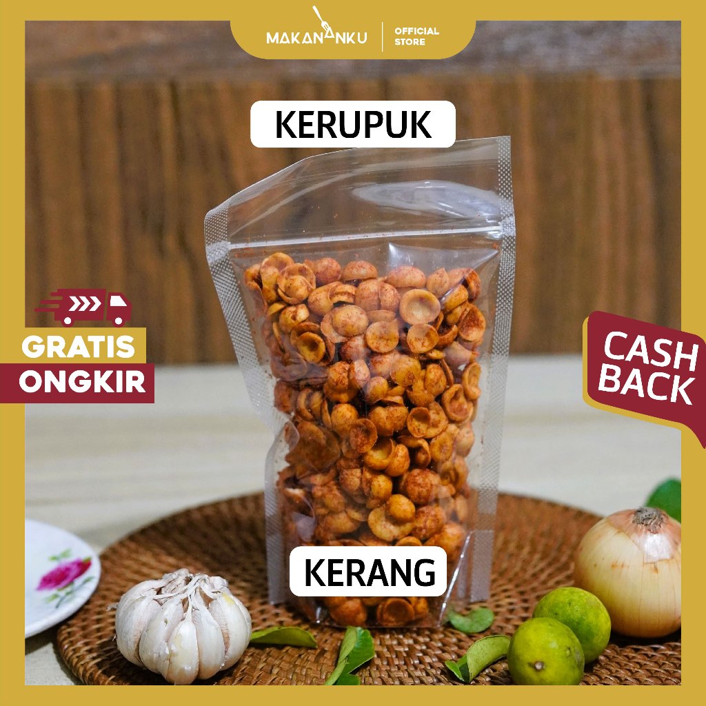 

Kerupuk Murah Kerang isi 250gram Makanan Cemilan Enak Renyah Gurih Kering