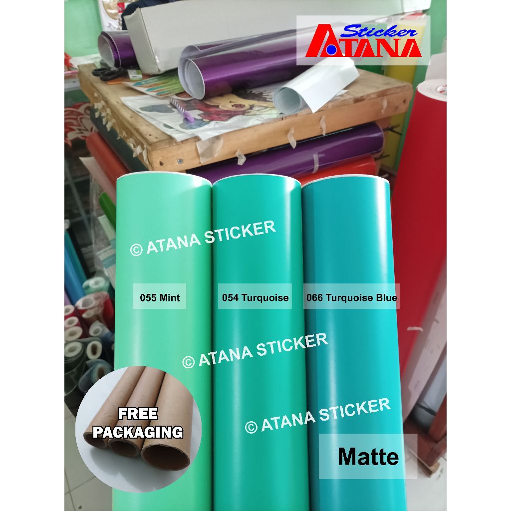Skotlet Tosca Doff Mint Hijau Biru Pastel Telur Asin Turquoise Turkish Dop Dof Matte Matt Cutting St