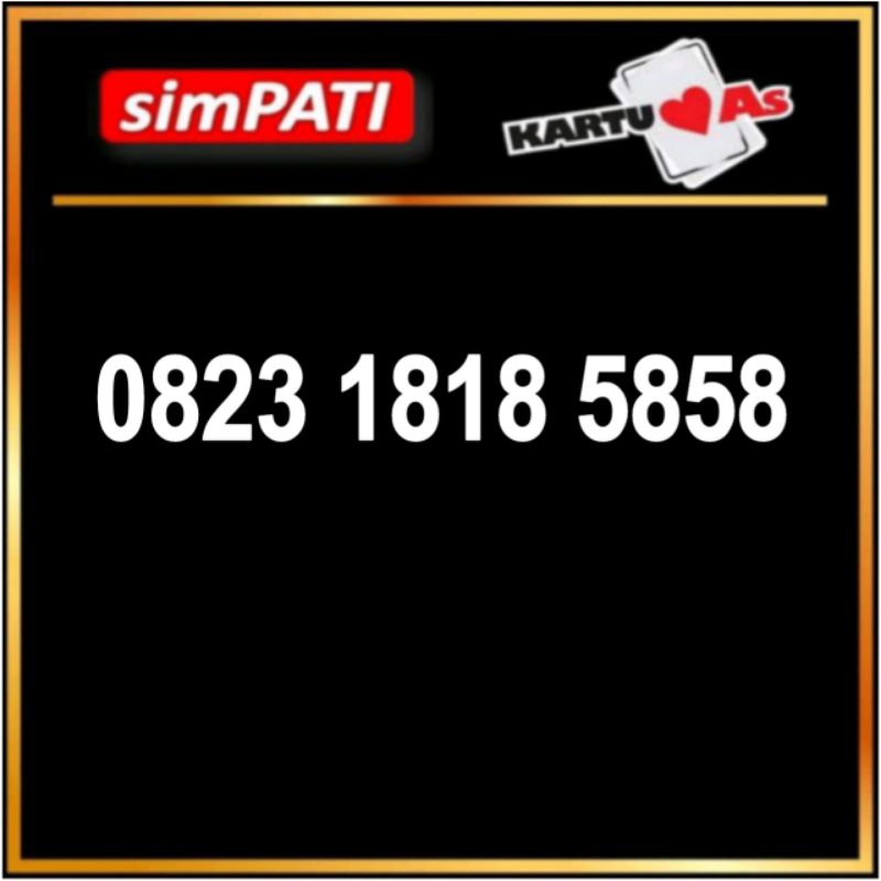 nomor cantik simpati abab 1818 5858