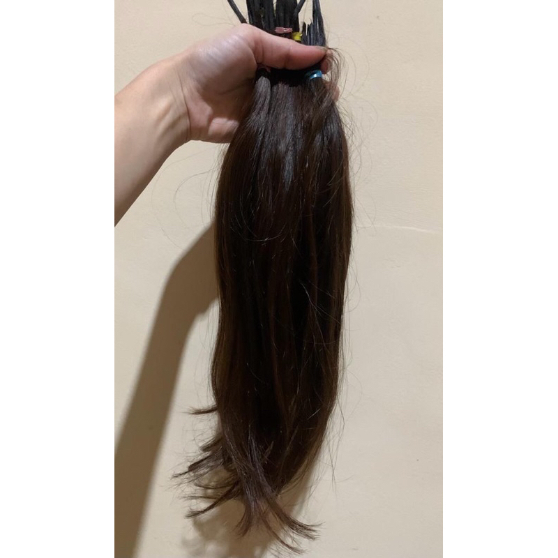 Preloved hair exention hair exten rambut sambung(di jual Semua) Bukan jual per helai titik