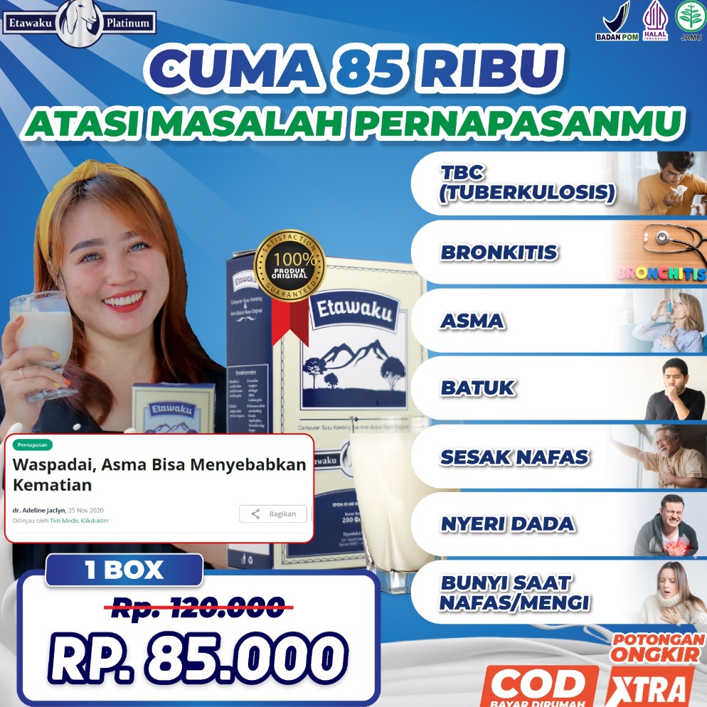 

XPRESS Etawaku Platinum Susu Kambing Etawa Krimer Nabati Bubuk Susu Kualitas Premium 1 Box