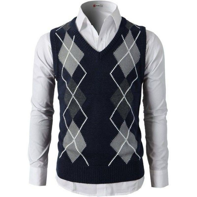 Rajut Rompi Pria Motif R38