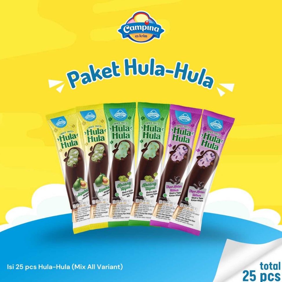 

MCTW156 KODE 77 PAKET ICE CREAM CAMPINA HULAHULA ES KRIM