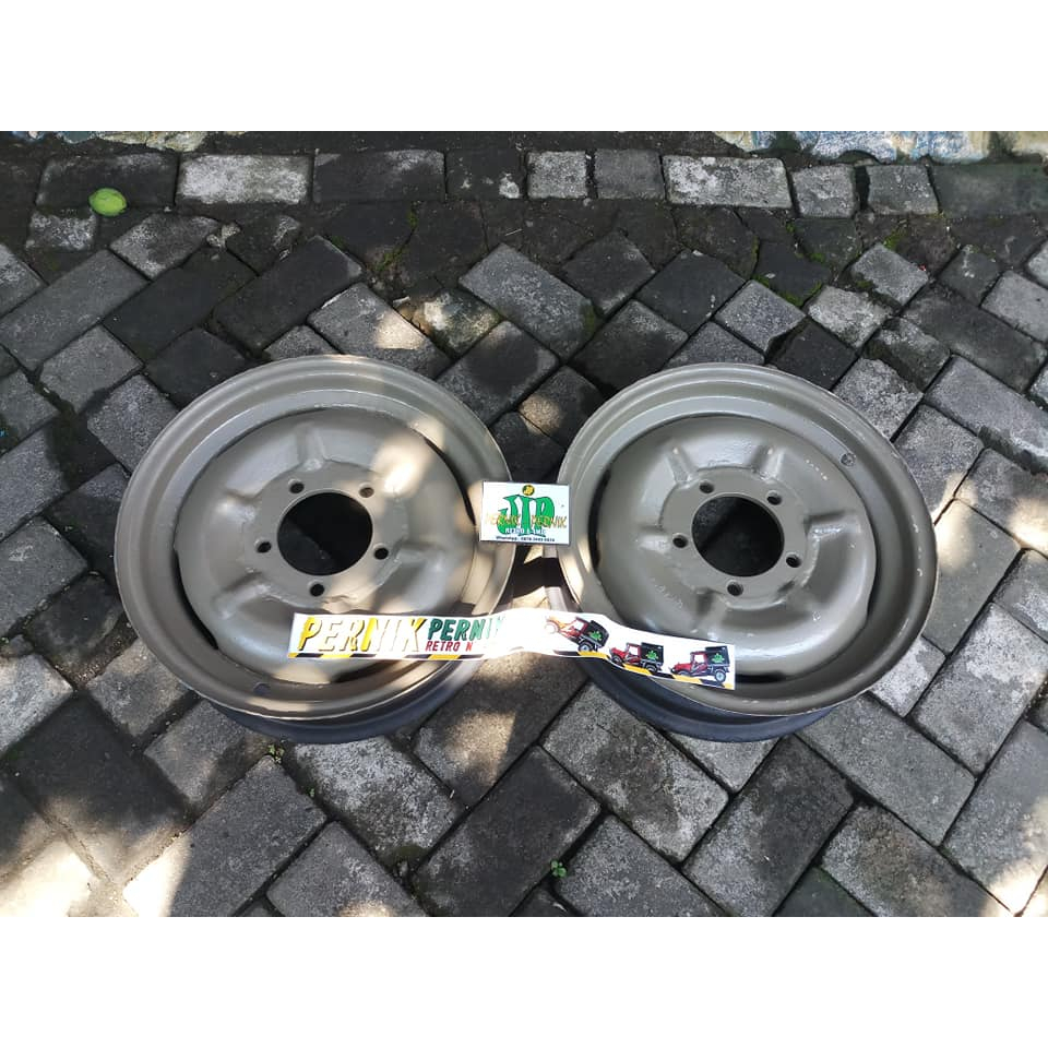 Velg kaleng r16  lebar 4.5" Pcd jimny katana lj80 willys buat Anghang roda / serep