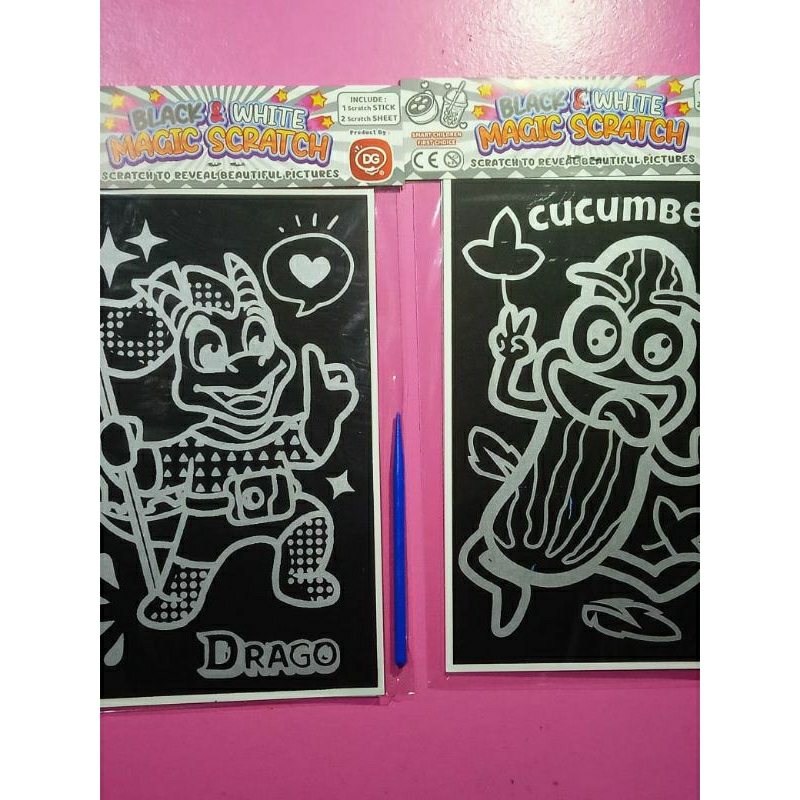 

Mainan Buku Gosok Warna Magic Scratch