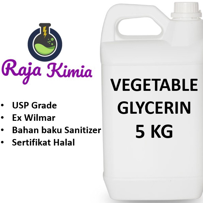 LSHK498 Terlaku Vegetable Glycerin  Gliserin  Gliserol Pharmaceutical Grade  5 KG