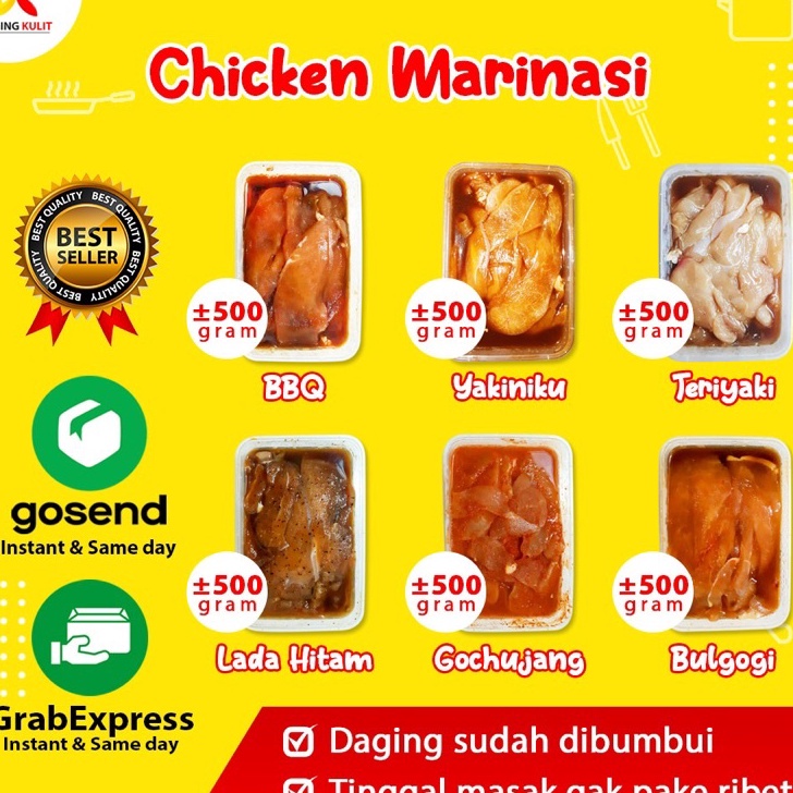 

TWHQ427 PROMO MURAH DAGING AYAM MARINASI CHICKEN MARINATED CHICKEN MARINASI