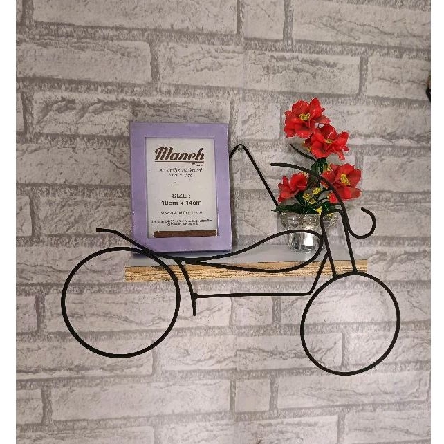 [COD] Rak Dinding Sepeda Aesthetic / Rak Bunga Pajangan Dekorasi Hiasan
