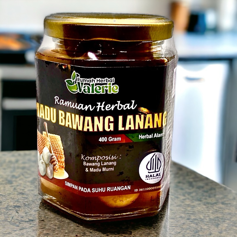 

Madu Bawang Lanang 400 gram (Bawang Putih Tunggal)