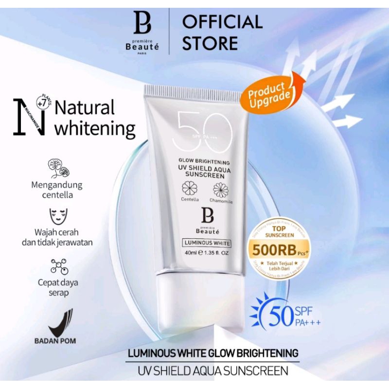 Premiere Beaute Sunscreen (SPF 50 PA+++) 40ml Luminous White Skincare.