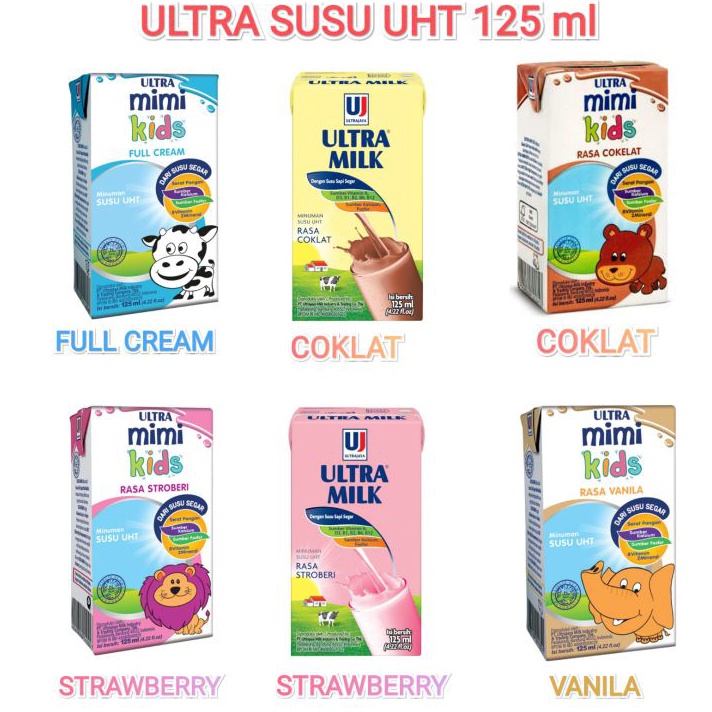 

TSVD146 Dijamin Ori ULTRA MIMI ULTRA MILK SUSU UHT 125 ml Dus