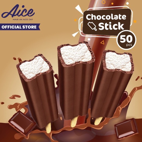 XJWR7283 99 BRANDS FESTIVAL Aice Ice Cream Chocolate Stick 4g Es Krim 1 karton  5 pcs Eskrim