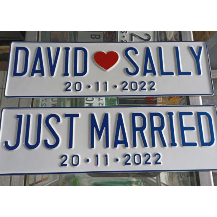 EoC PLAT NOMOR MOBIL WEDDING HARGA UNTUK 2PCS