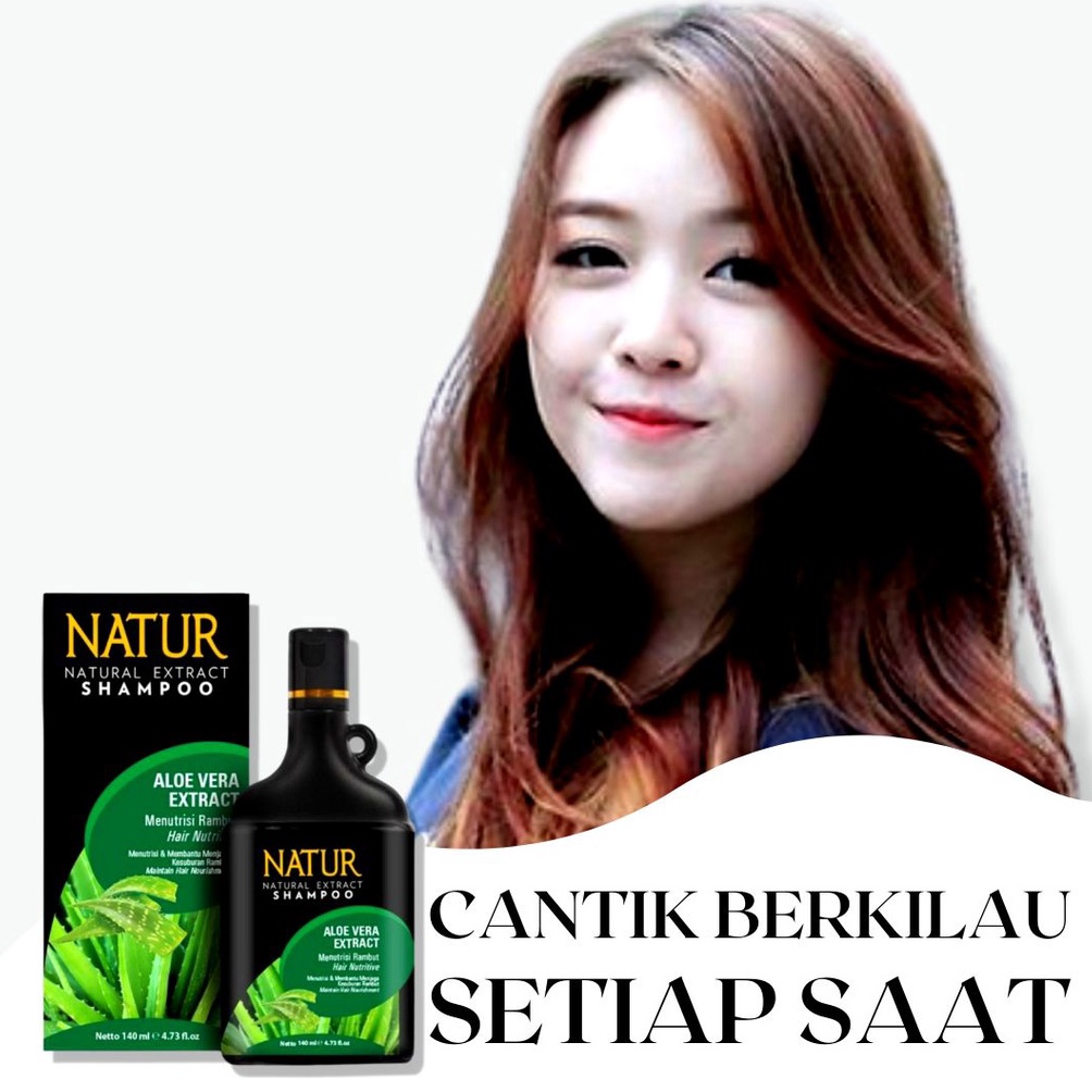 Produk Premium Natur Shampo Aloevera Extract Shampo Nature Ekstrak Lidah Buaya Nutrisi Untuk Rambut 