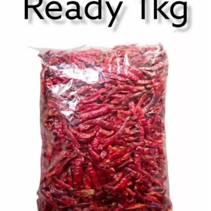 

DVNH974 Ready Stok cabe kering 1 kg asli teja tanpa tangkai