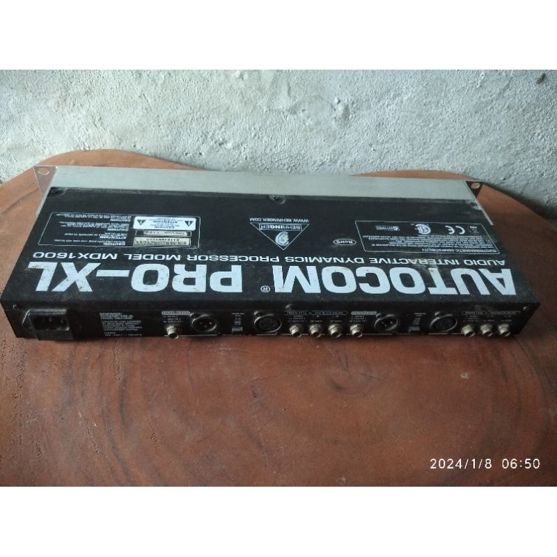 compressor behringer Autocom Pro-xl mdx1600 bekas normal logo lama