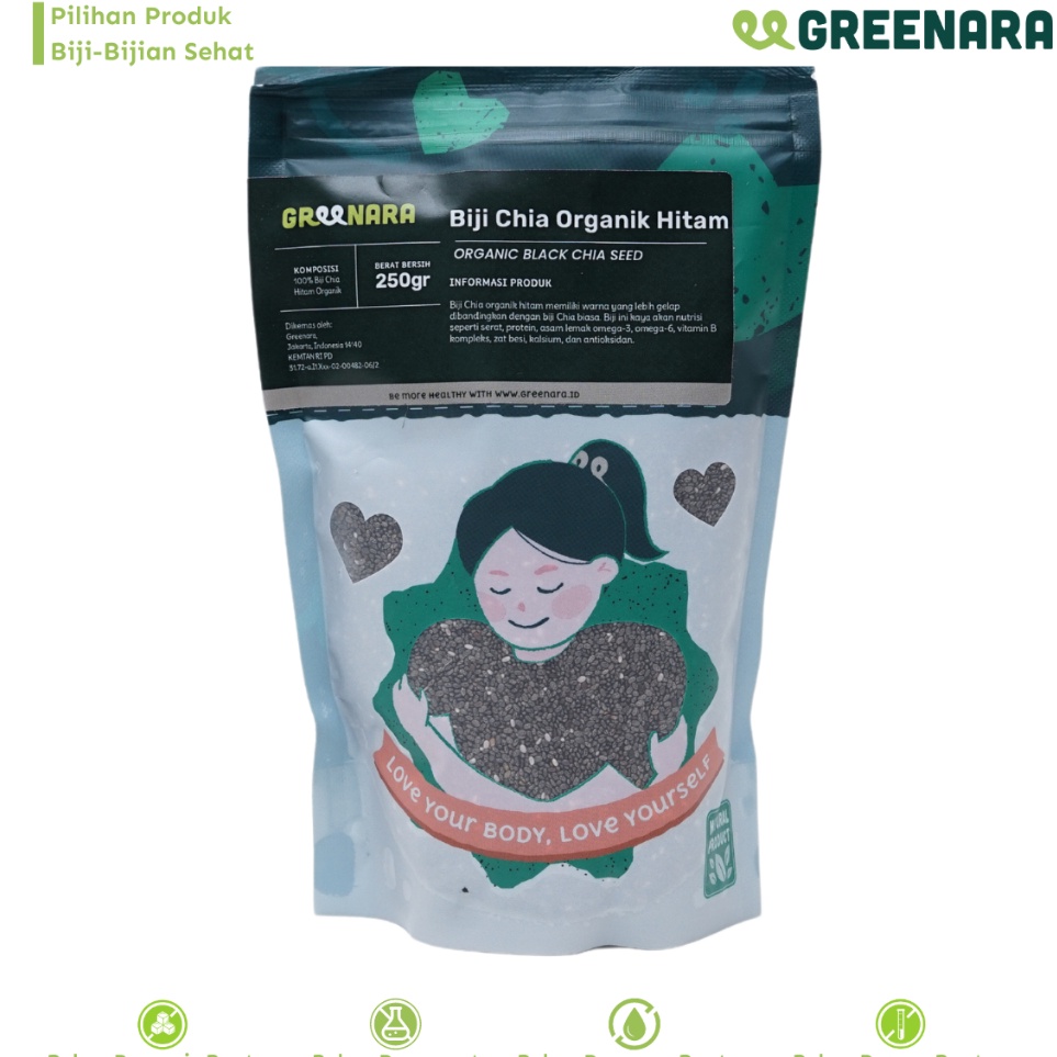 

RDPC9285 XC26619 Greenara Biji Chia Hitam Organik 25gr Organic Black Chia Seed