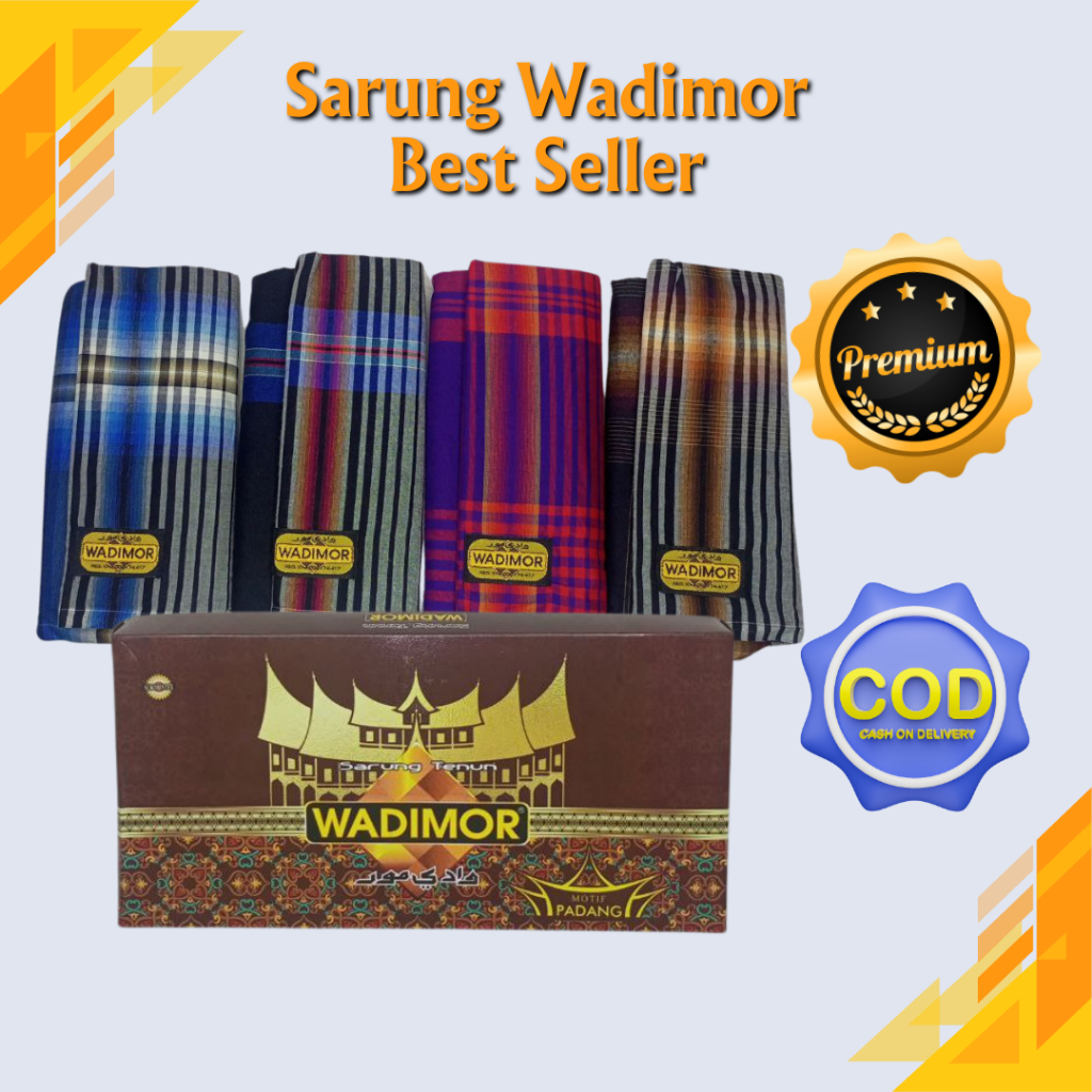 Sarung Wadimor Pria Dewasa Motif Bali SOngket Batik Premium 2024