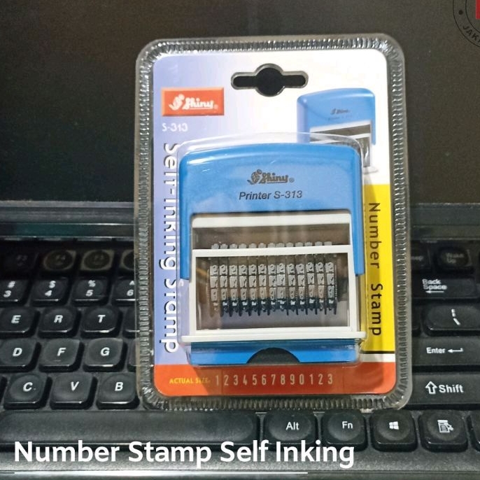 

YUH Stempel Angka 13 Dit Nomor Number Tinggi 3mm Shiny S313 S-313 S 313
