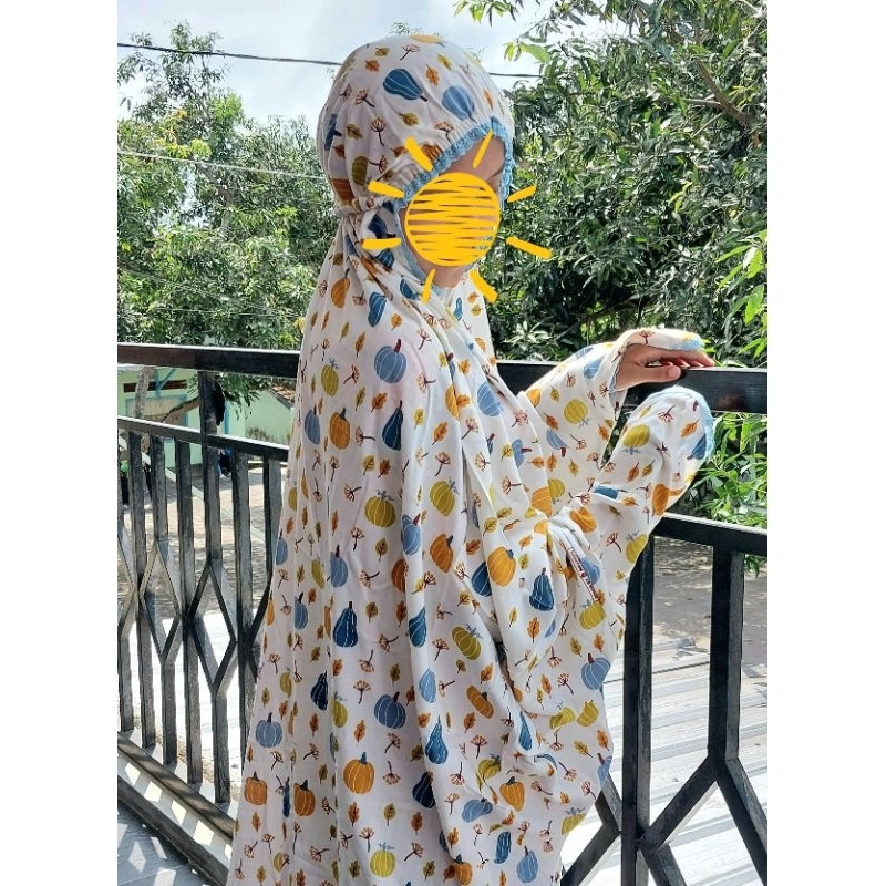 mukenah rayon terusan