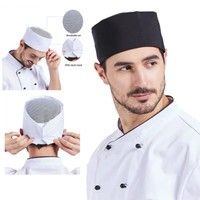 TOPI KOKI MODEL PECI topi koki peci jaring topi chef topi waiterss dewasa