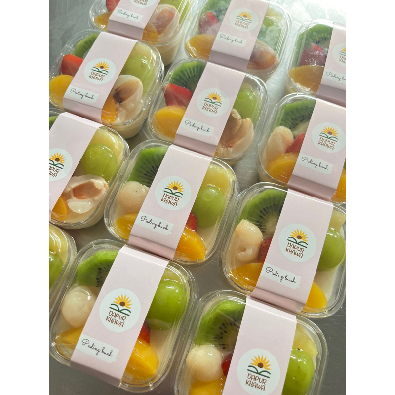 

Puding buah cup personal