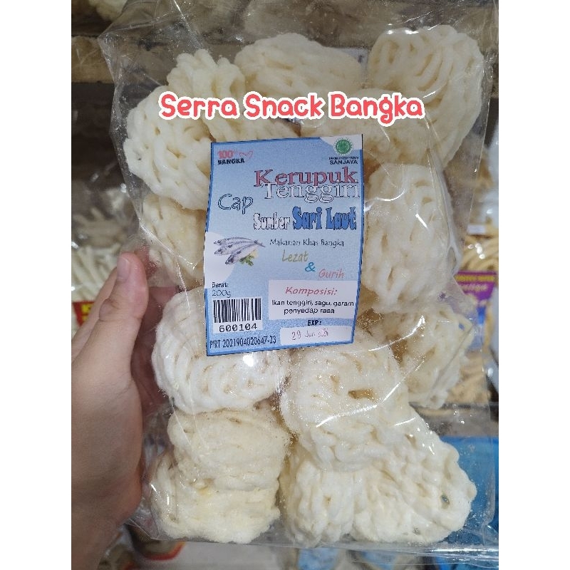 

Kerupuk Ikan Tenggiri cap Sumber Sari Laut khas bangka 200gr - cemilan khas bangka - snack bangka - kerupuk bangka