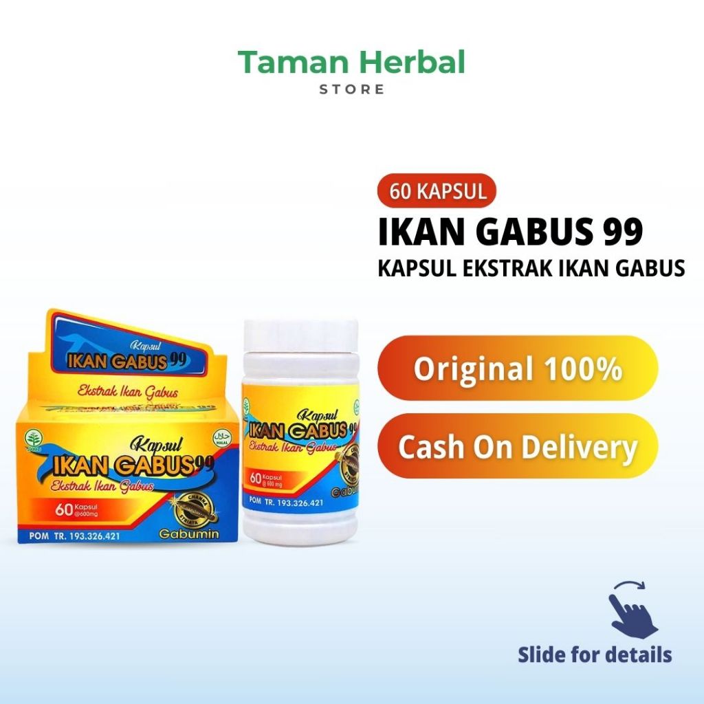 Gabumin Kapsul Ekstrak Ikan Gabus 99 Albumin Ekstrak Ikan Gabus Gabumin (60 Kapsul)