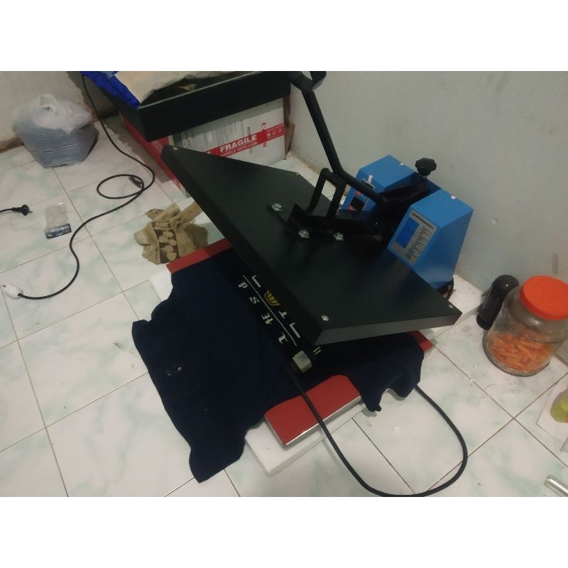 peralatan sablon mesin hot press 40x60