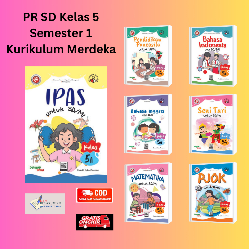 Buku PR Interaktif Kelas 5 SD/MI Semester 1 Kurikulum Merdeka Intan Pariwara Tahun 2024