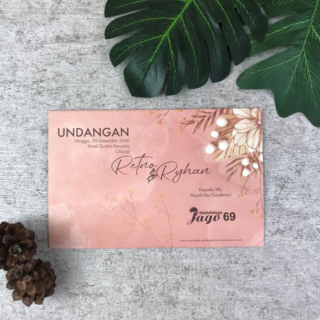 Blangko Undangan Pernikahan Jago 69 Termurah