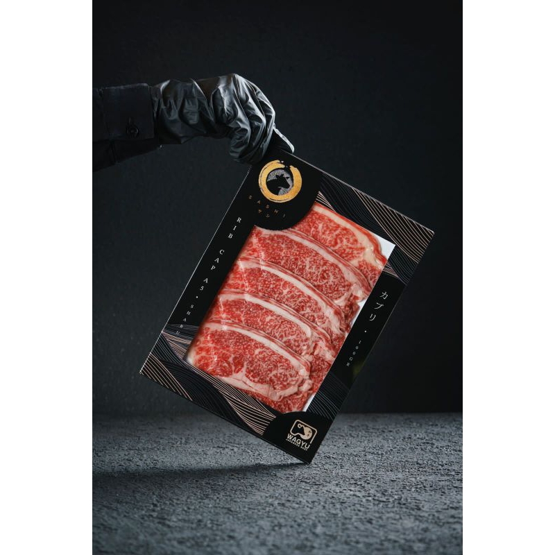 

WAGYU A5 RIB CAP 100G SHABU SLICE JEPANG KOBE STEAK YAKINIKU RIBEYE