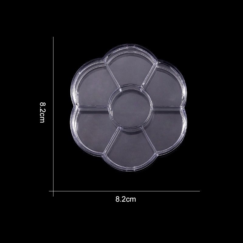 

Palet Lukis Akrilik Dengan Penutup / Palette with Lid Aesthetic / Tempat penyimpanan aksesoris / Tempat obat / Medicine storage / Accessory storage / Hair ties storage