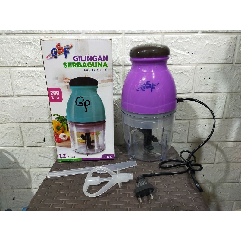 Chopper Mini GSF G-4077 / Chopper Daging / Penggiling Daging Buah Sayur Bumbu / Chopper Kapsul Mini 