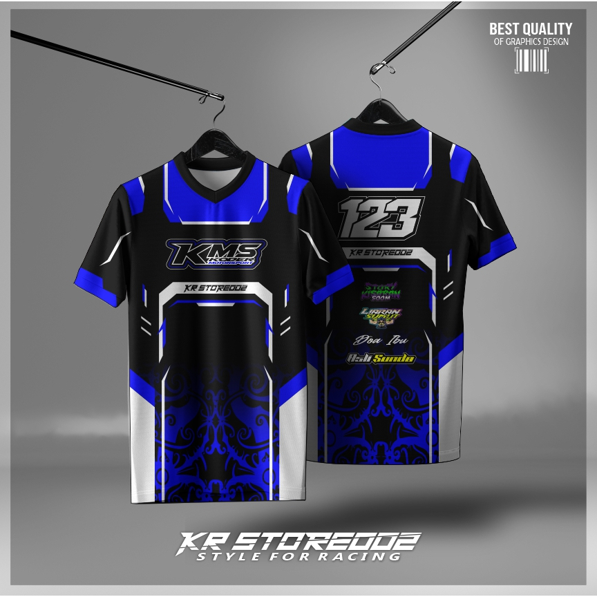 Baju Jersey Custom Balap Racing Jersey Team Balap Full Printing Lengan Pendek