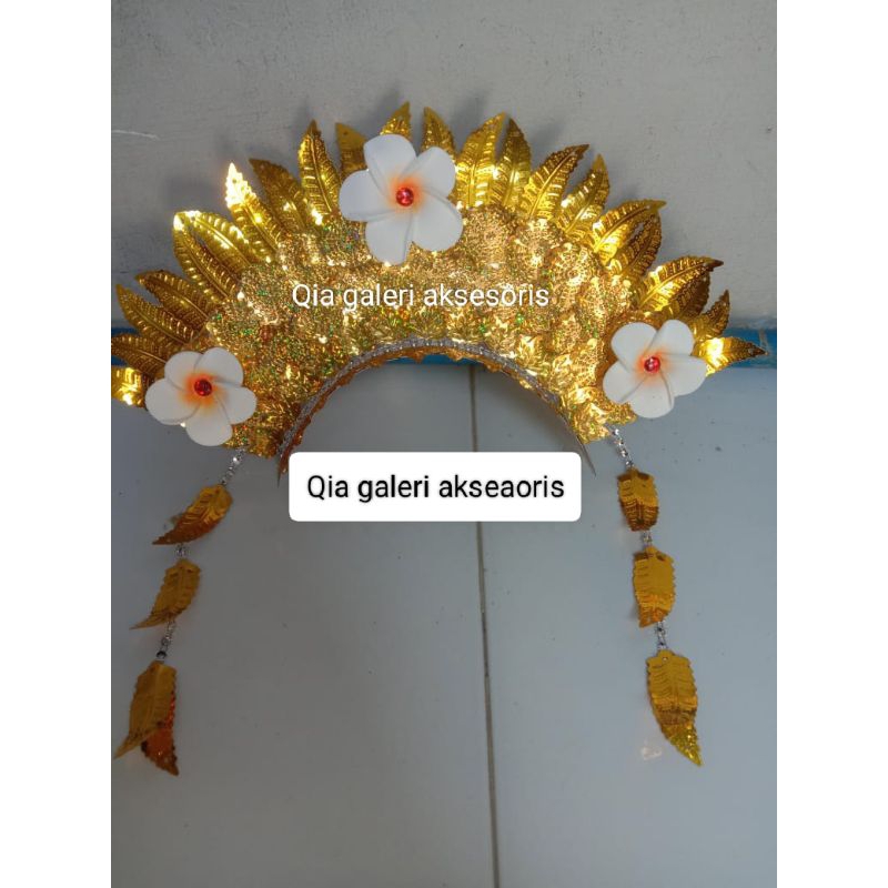 (COD)mahkota bali anak/mahkota sunting bali anak/mahkota tarian/hiasan sanggul/hiasan bali/sanggul b