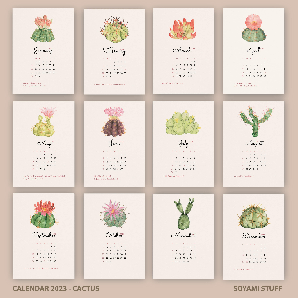 

Kalender Paper Aesthetic Premium / Kalender Kertas