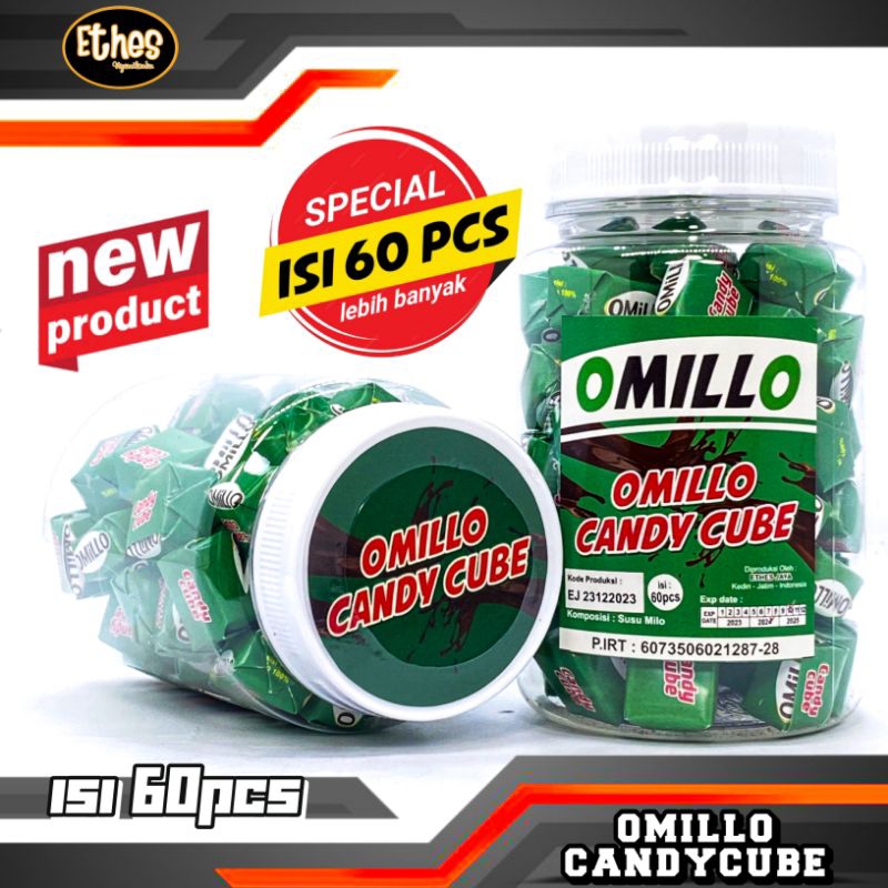 

PERMEN OMILLO CANDY CUBE isi 60pcs/toples
