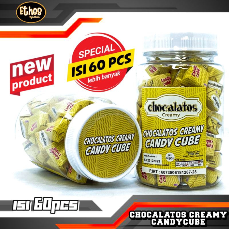 

PERMEN CHOCALATOS CREAMY CANDYCUBE isi 60pcs