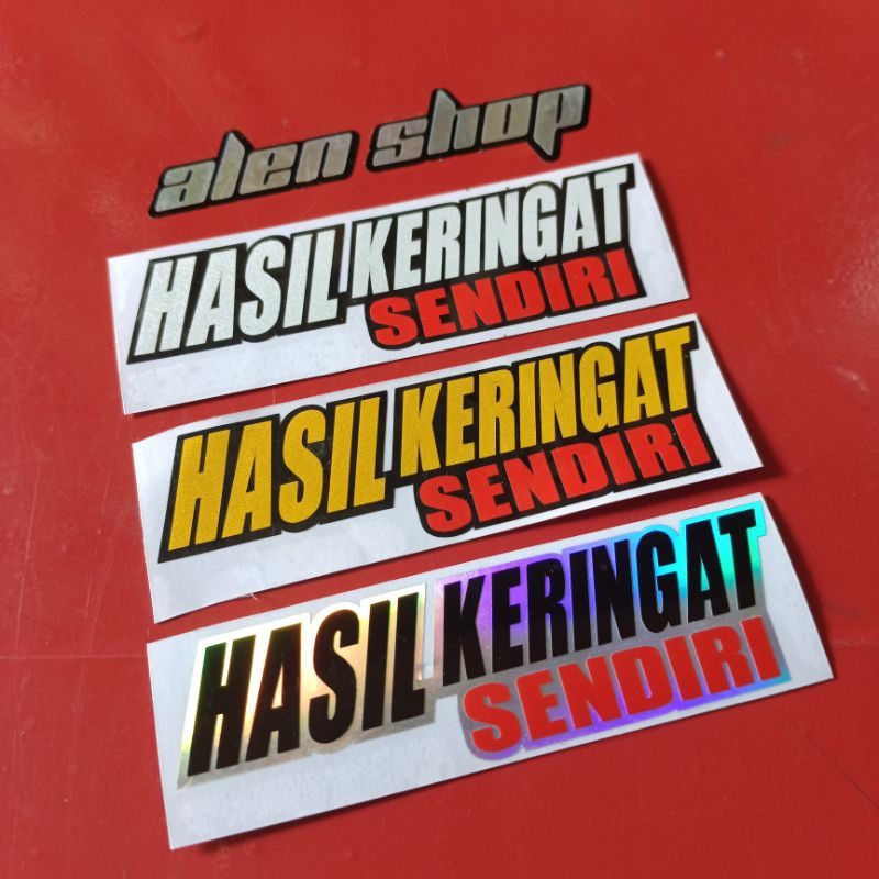 STIKER CUTTING HASIL KERINGAT SENDIRI