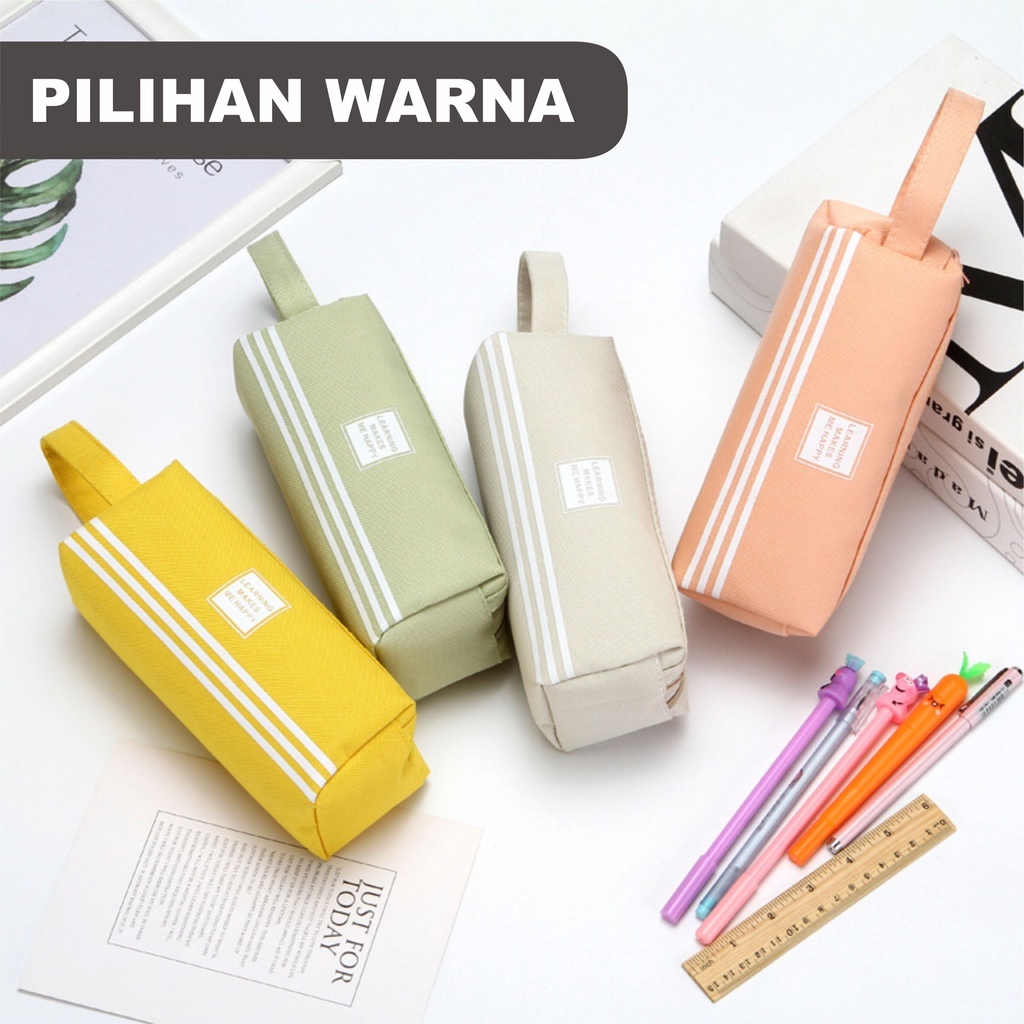 

AIMILO Kotak Pensil Dan Stationery Dual Zipper / Dompet Pensil 2 Pouch / Kotak Pensil 2 Sisi