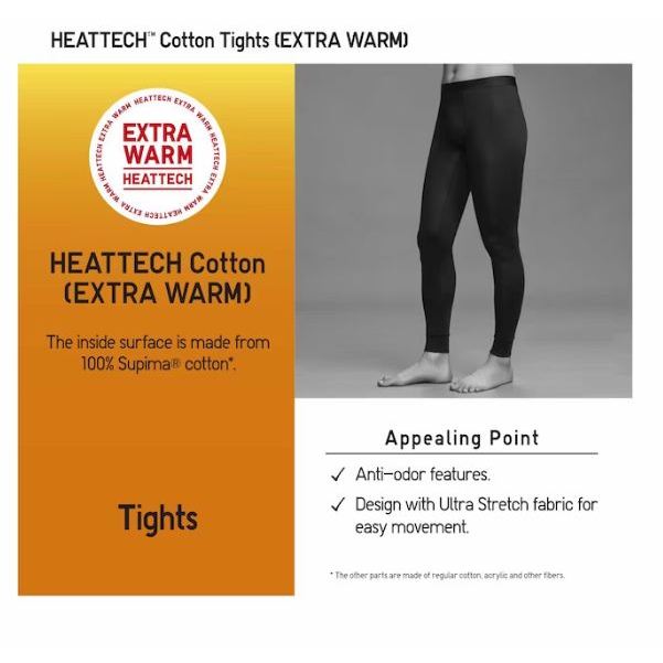 HEATTECH TIGHTS EXTRA WARM UNIQLO LEGGING HEATTECH PRIA KATUN EKSTRA HANGAT LONGJOHN COWO