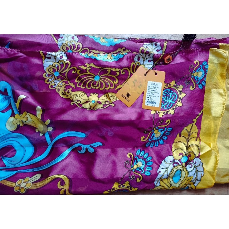 Syal Sutera Wensli Silk Scarf Pashmina