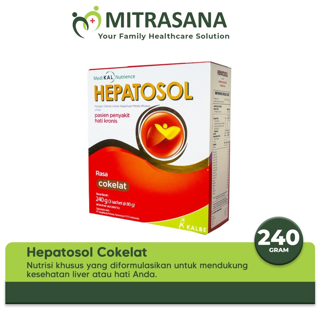 

Hepatosol 240 Gram - Nutrisi Kesehatan Hati