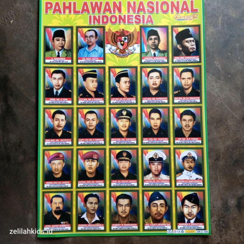 poster pahlawan nasional indonesia